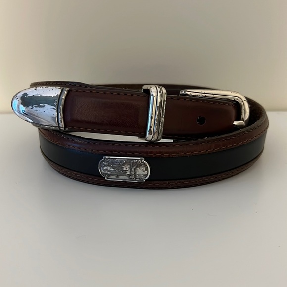 Onyx Other - Onyx by Brighton 90’s Vintage 2-Tone Leather Golf Belt